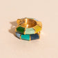 Color Block Huggie Hoop Earrings