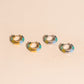 Color Block Huggie Hoop Earrings