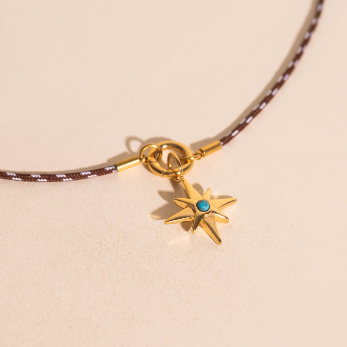Brown Cord Necklace (20")
