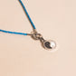 Blue Cord Necklace (18")