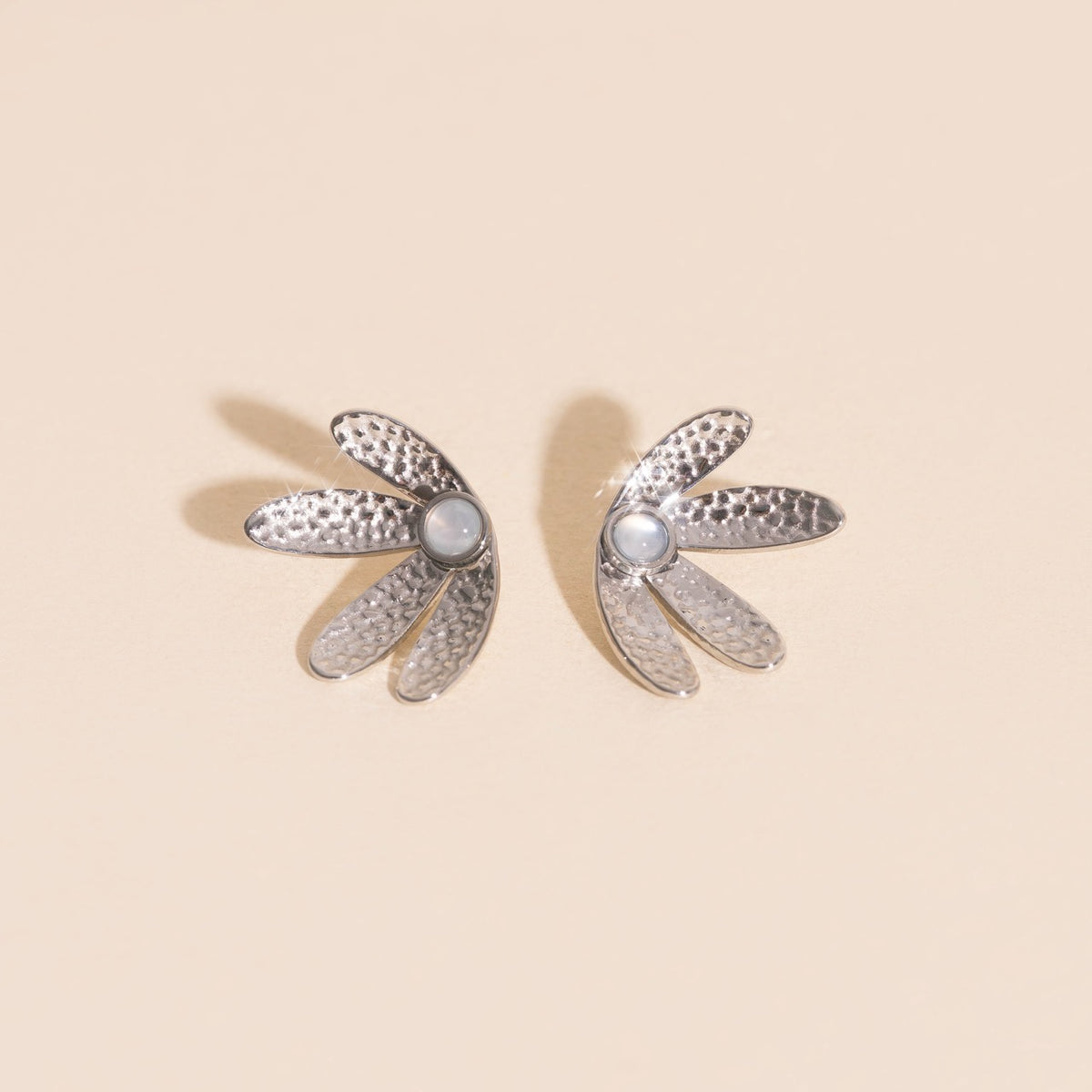 Mini Half Bloomed Stud Earrings