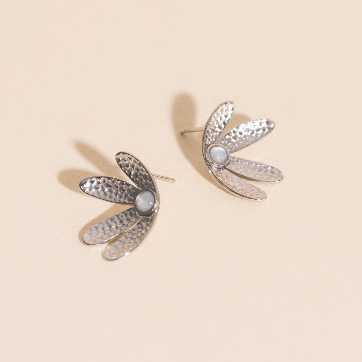 Mini Half Bloomed Stud Earrings