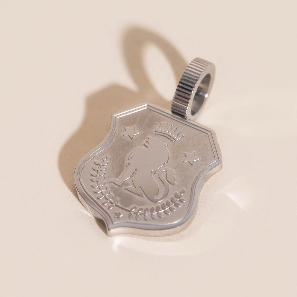 Lion Shield Necklace Charm