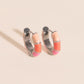 Color Block Huggie Hoop Earrings