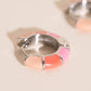 Color Block Huggie Hoop Earrings