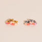 Color Block Huggie Hoop Earrings