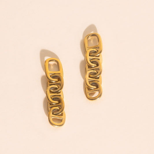 Chain Chunky Huggie Hoop Charms