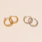 Chain Huggie Hoop Earrings