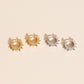 Spiked Chunky Huggie Hoop Earrings