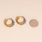 Ball Chunky Huggie Hoop Earrings