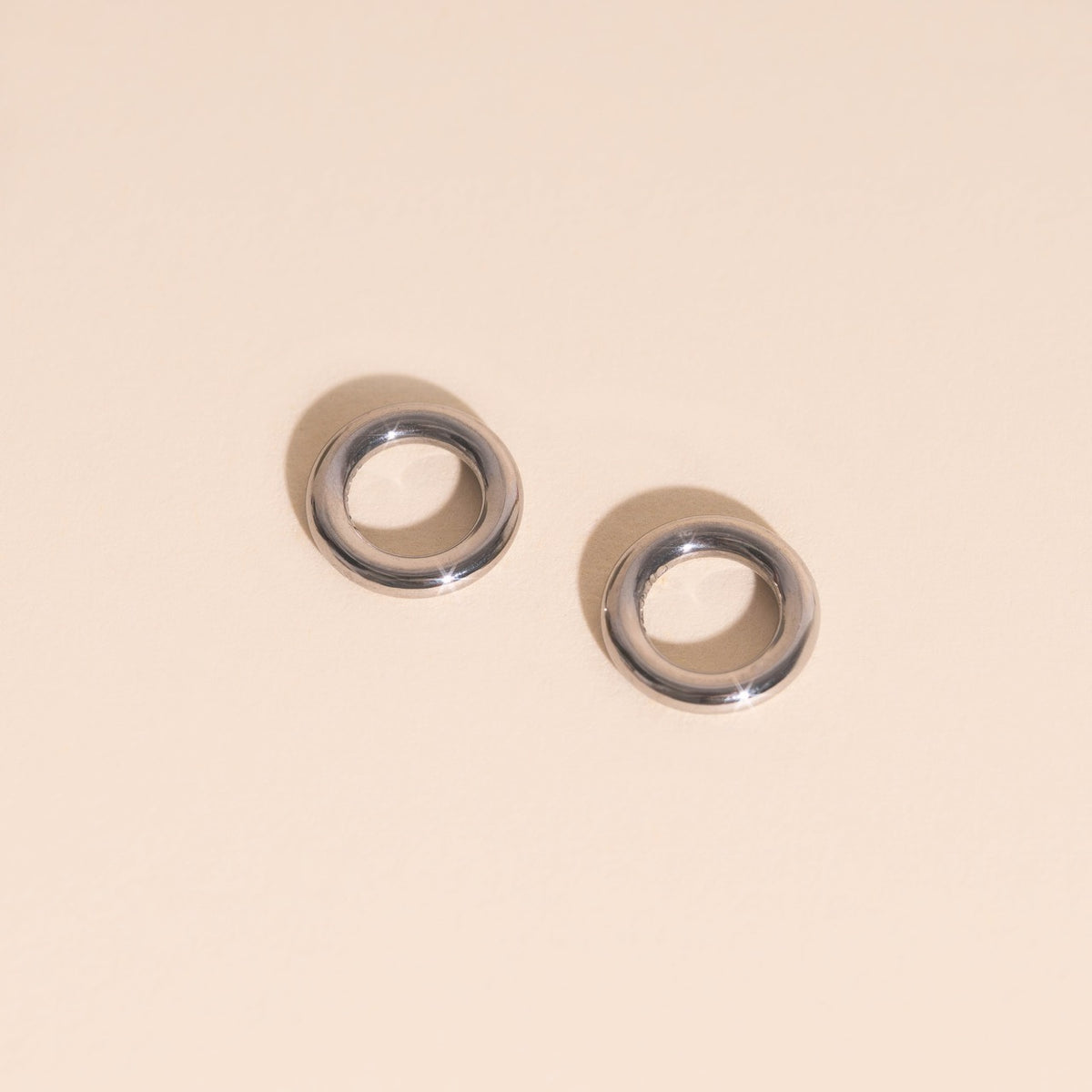 Round Ring Chunky Huggie Hoop Charms