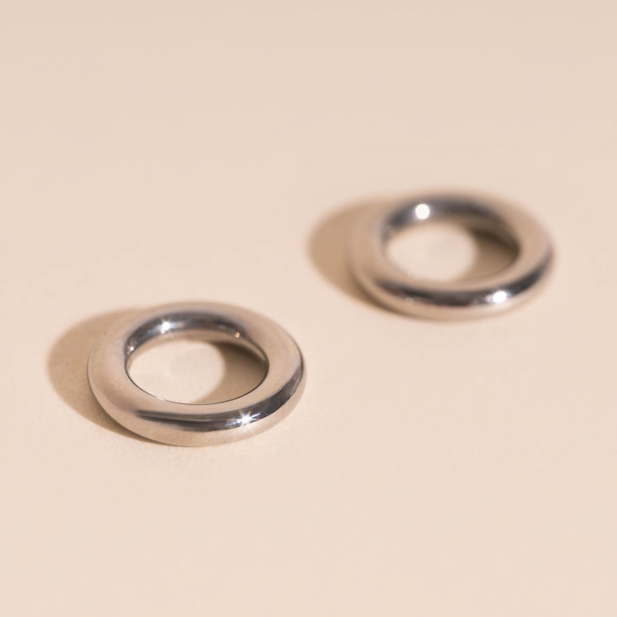 Round Ring Chunky Huggie Hoop Charms