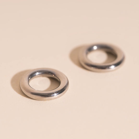 Round Ring Chunky Huggie Hoop Charms