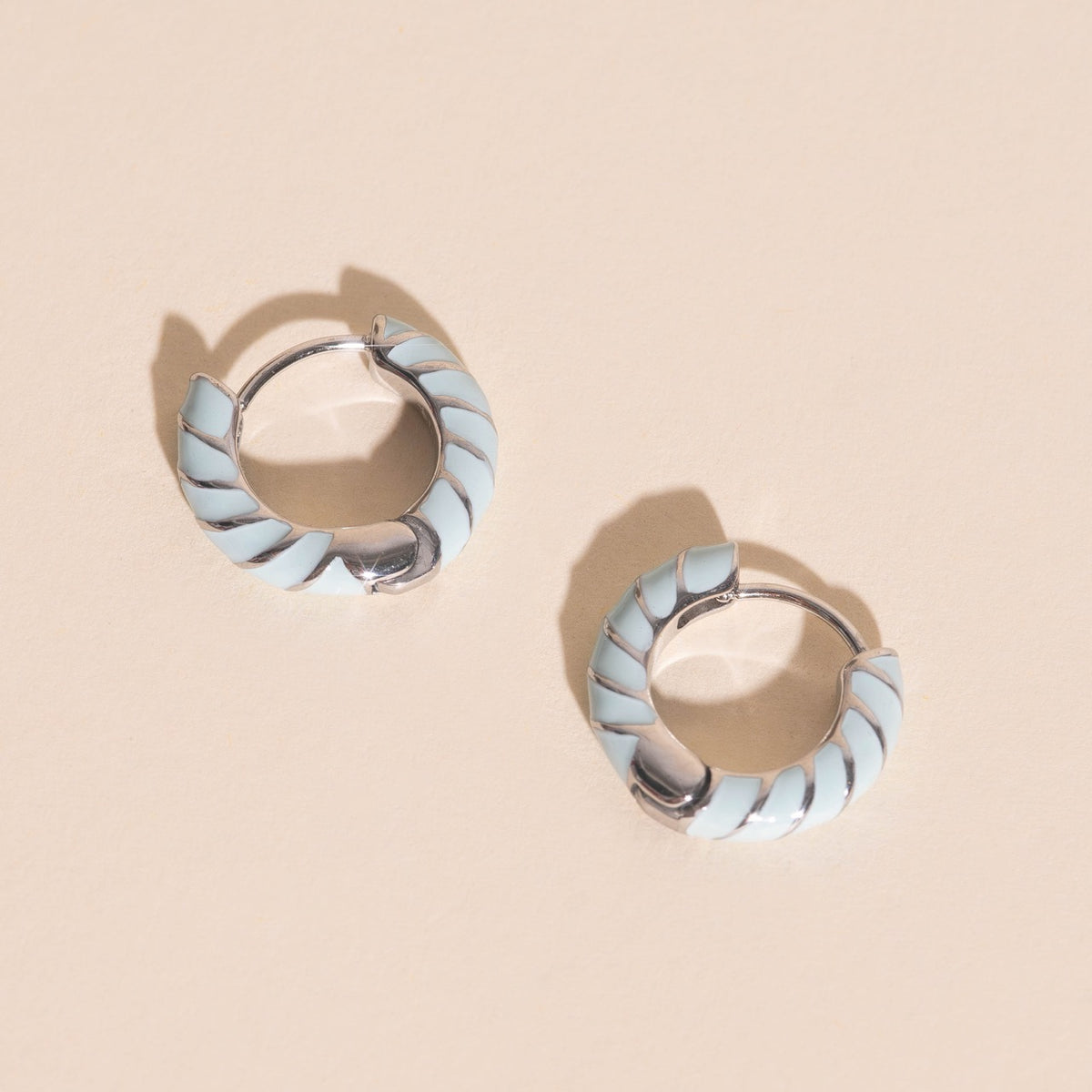 Color Chunky Rounded Huggie Hoop Earrings
