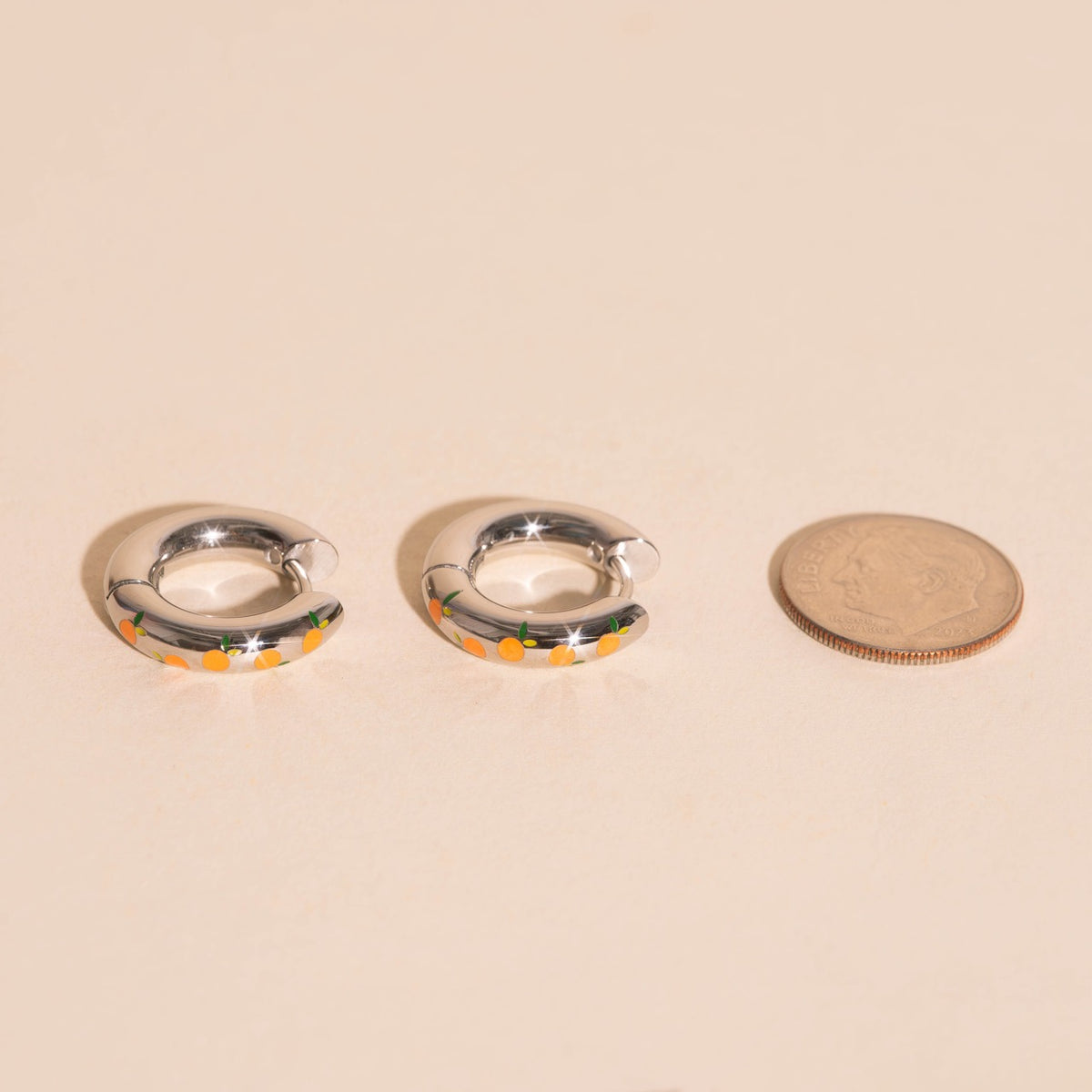 Clementine Chunky Rounded Huggie Hoop Earrings