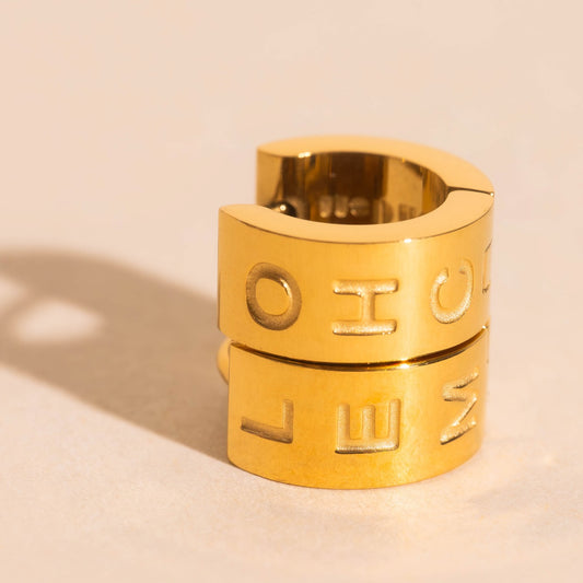 Oh Clem Super Chunky Huggie Hoop Earrings
