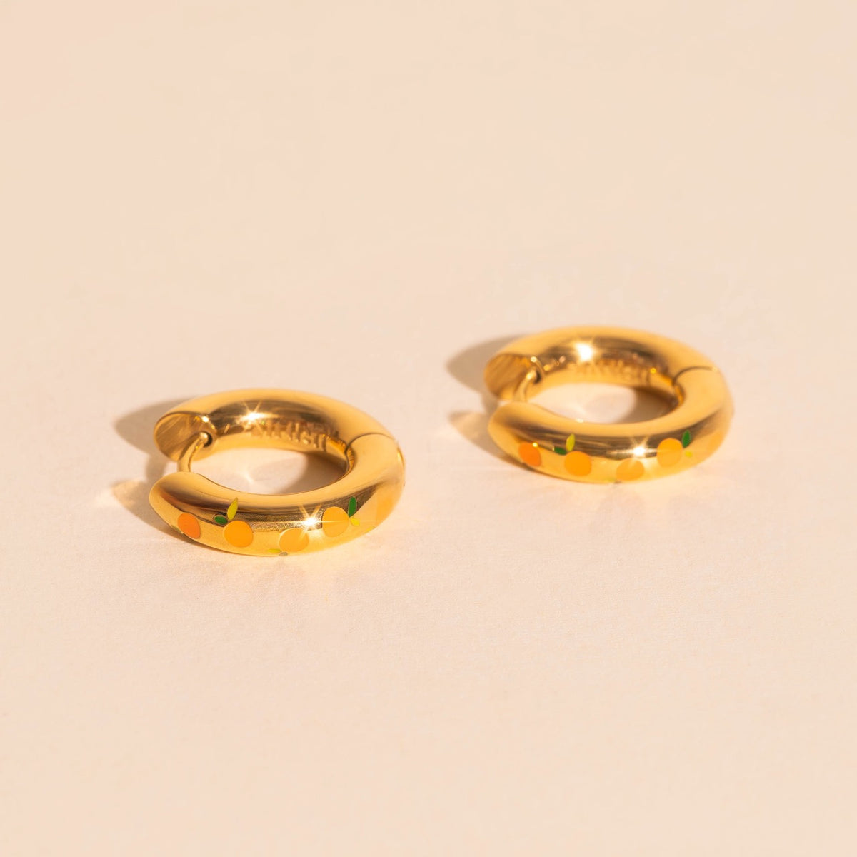 Clementine Chunky Rounded Huggie Hoop Earrings