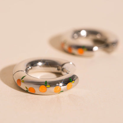 Clementine Chunky Rounded Huggie Hoop Earrings