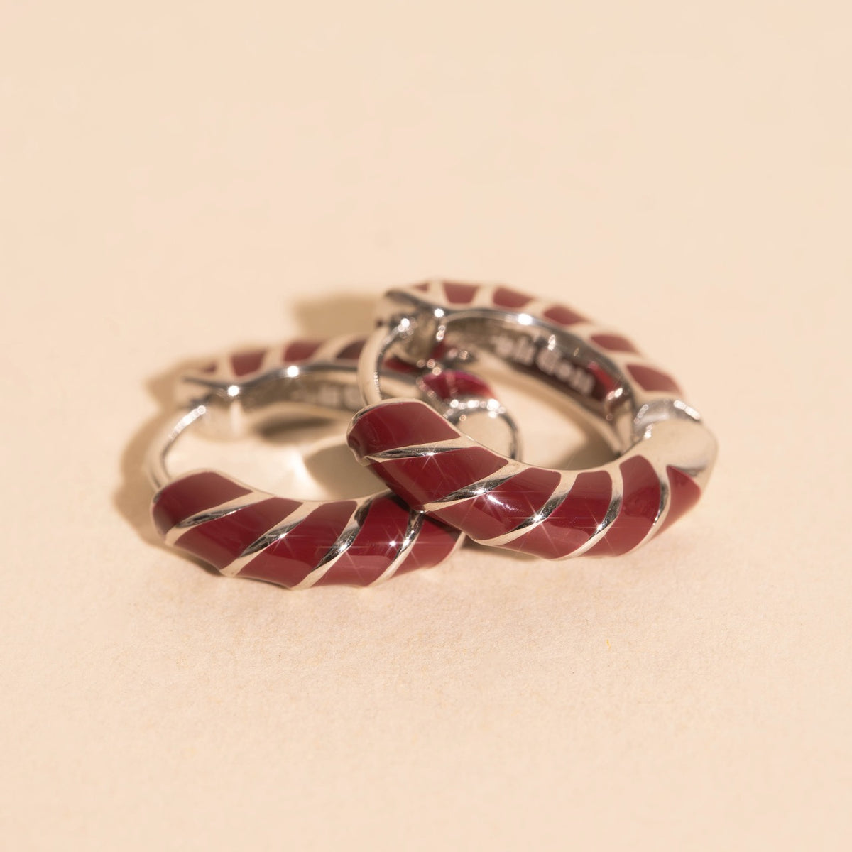 Color Chunky Rounded Huggie Hoop Earrings
