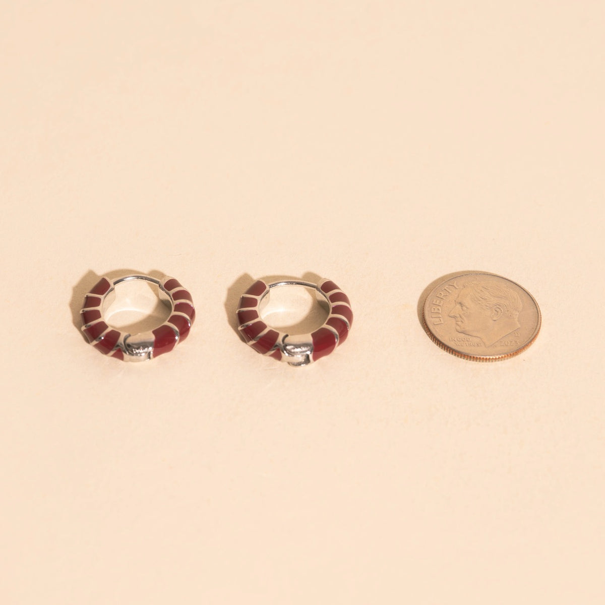 Color Chunky Rounded Huggie Hoop Earrings