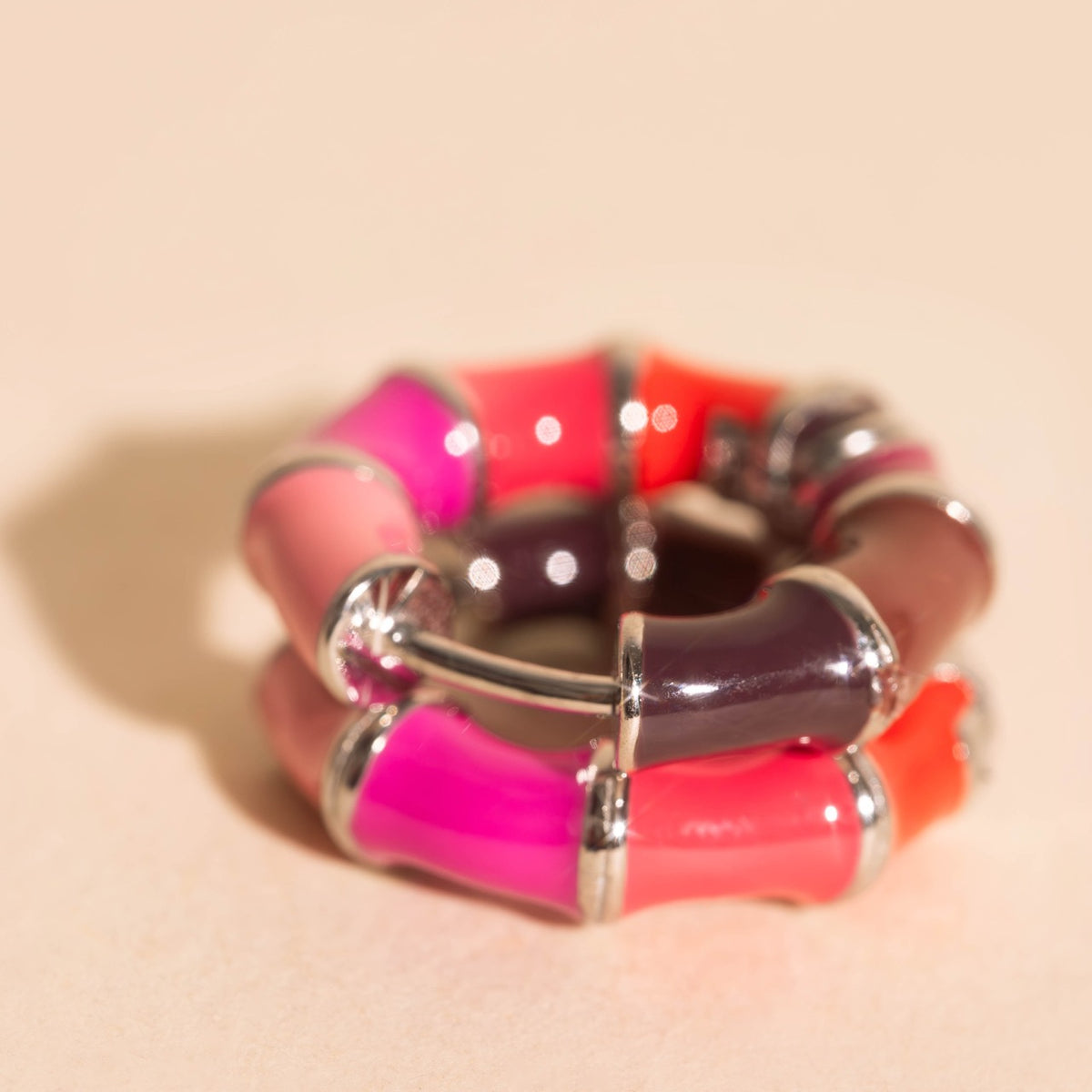Sweetheart Chunky Rounded Huggie Hoop Earrings