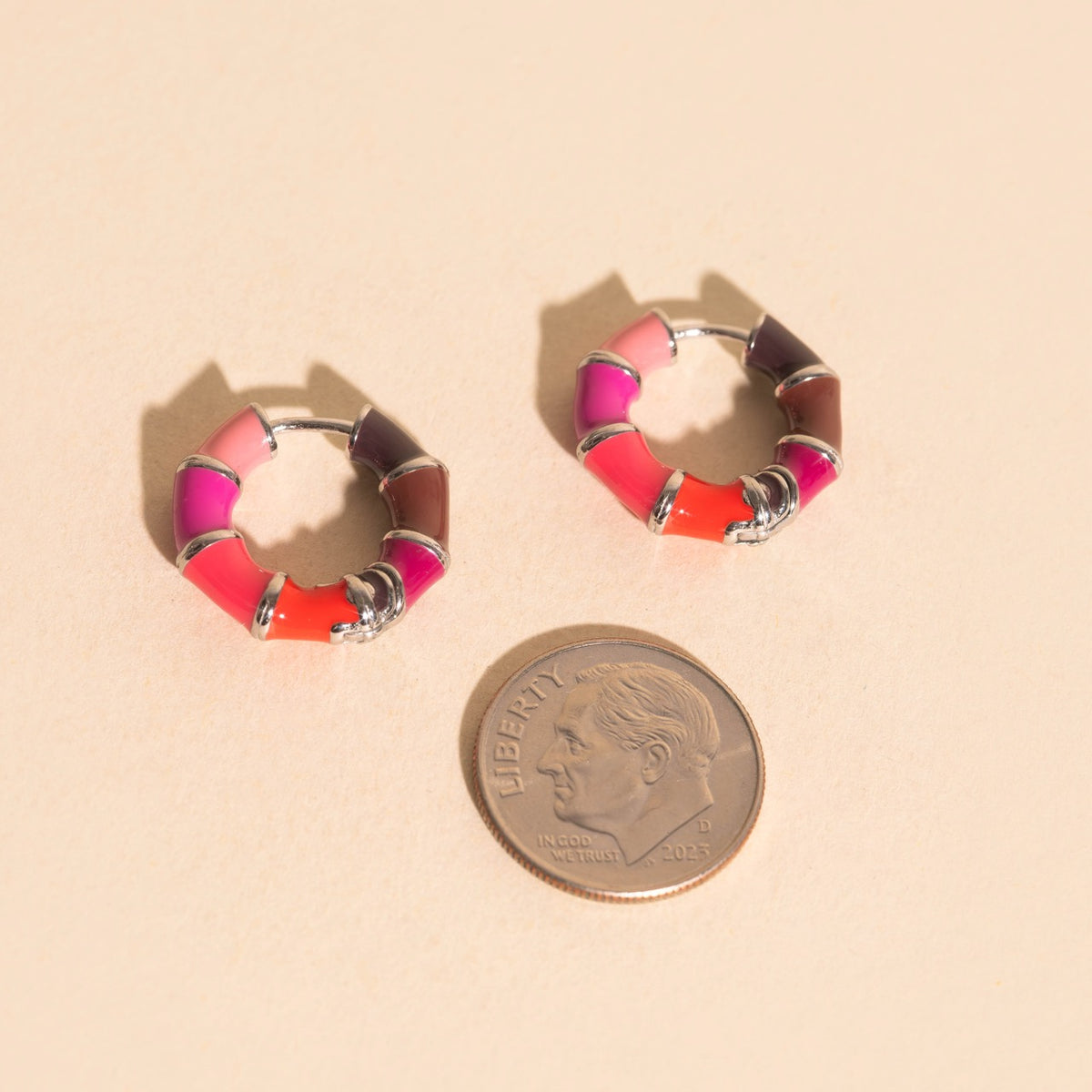 Sweetheart Chunky Rounded Huggie Hoop Earrings
