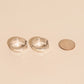 16mm Block Checkered Super Chunky Huggie Hoop Earrings