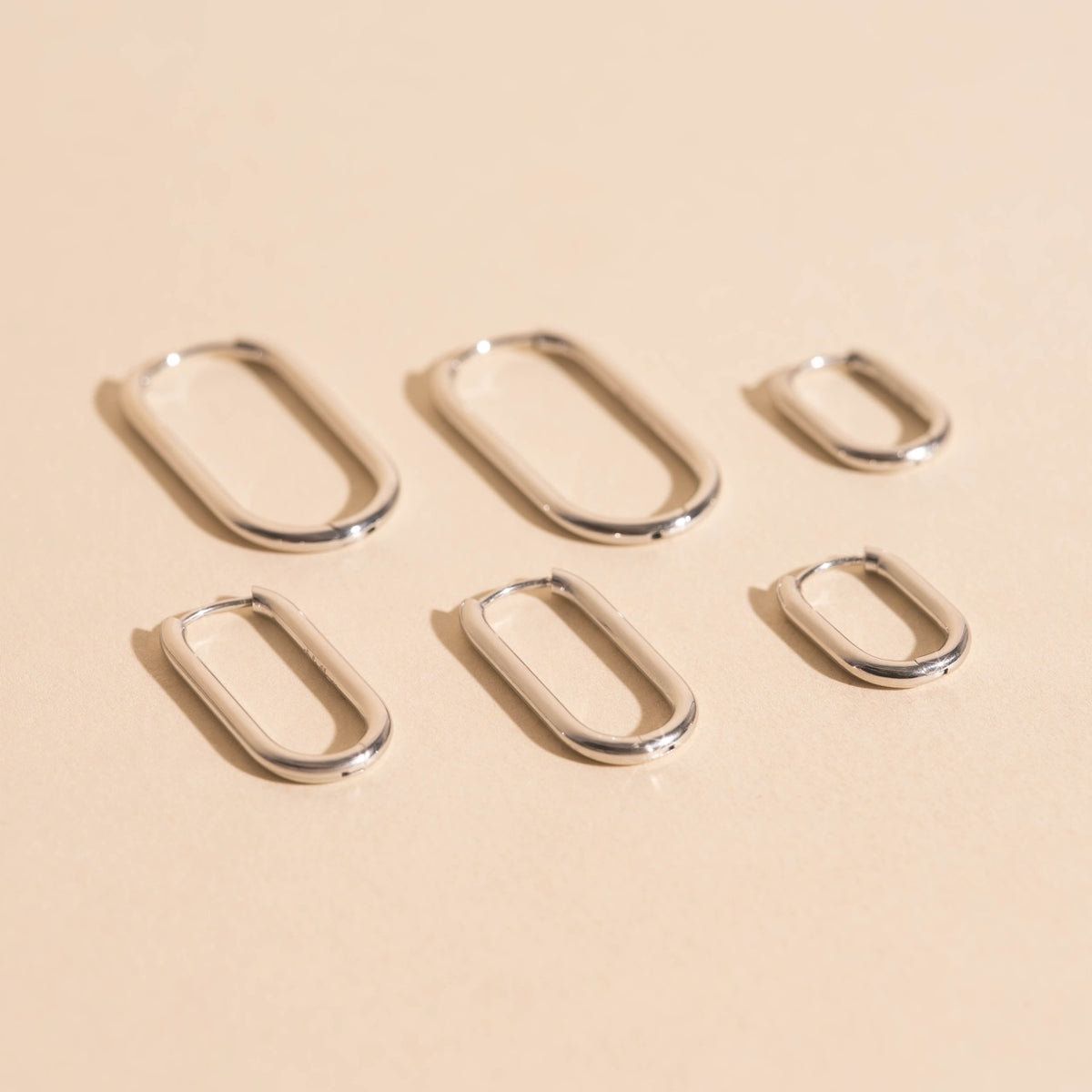 FeatherTUFF™ Rectangle Hoop Earrings 3-pack