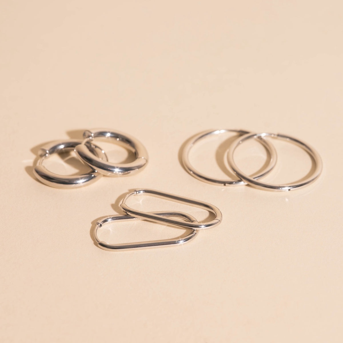 FeatherTUFF™ Basic Hoop Earrings 3-pack - Large