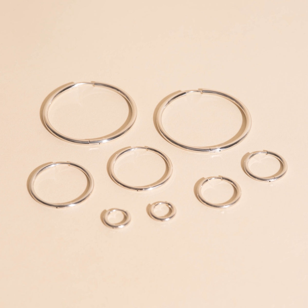 FeatherTUFF™ Circle Hoop Earrings 4-pack
