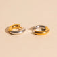 Titanium Chunky Rounded Huggie Hoop Earrings - FeatherTUFF™