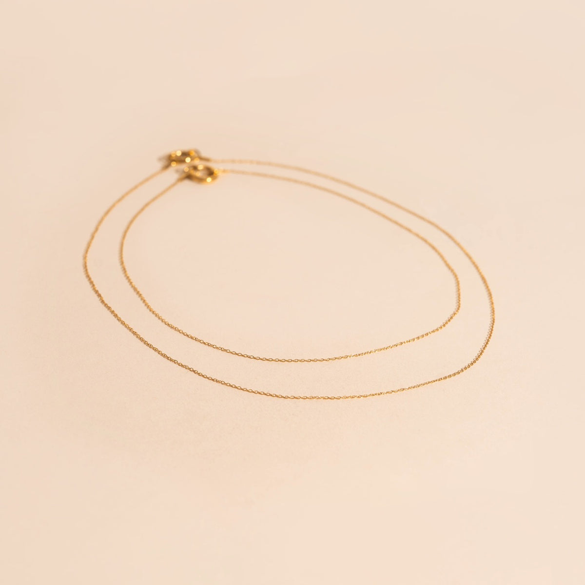 Gold Dainty Cable Chain Necklace Bundle