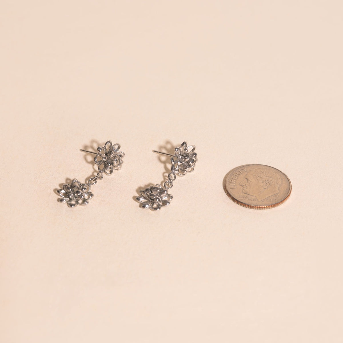 Gift Bow Dangle Stud Earrings