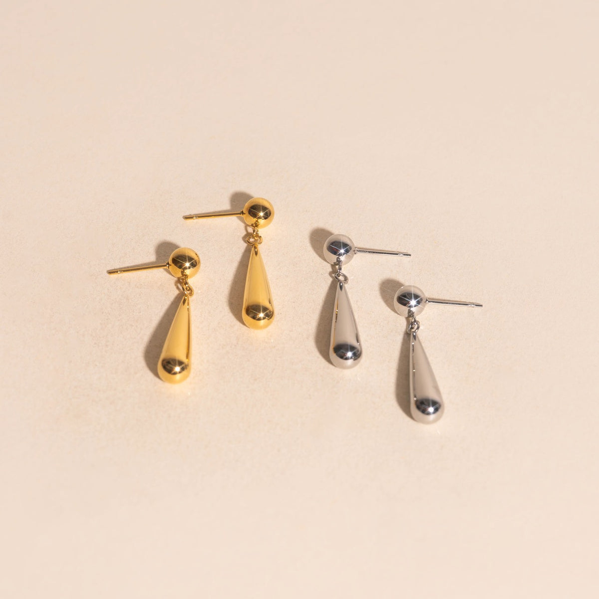 Jumbo Teardrop Stud Earrings