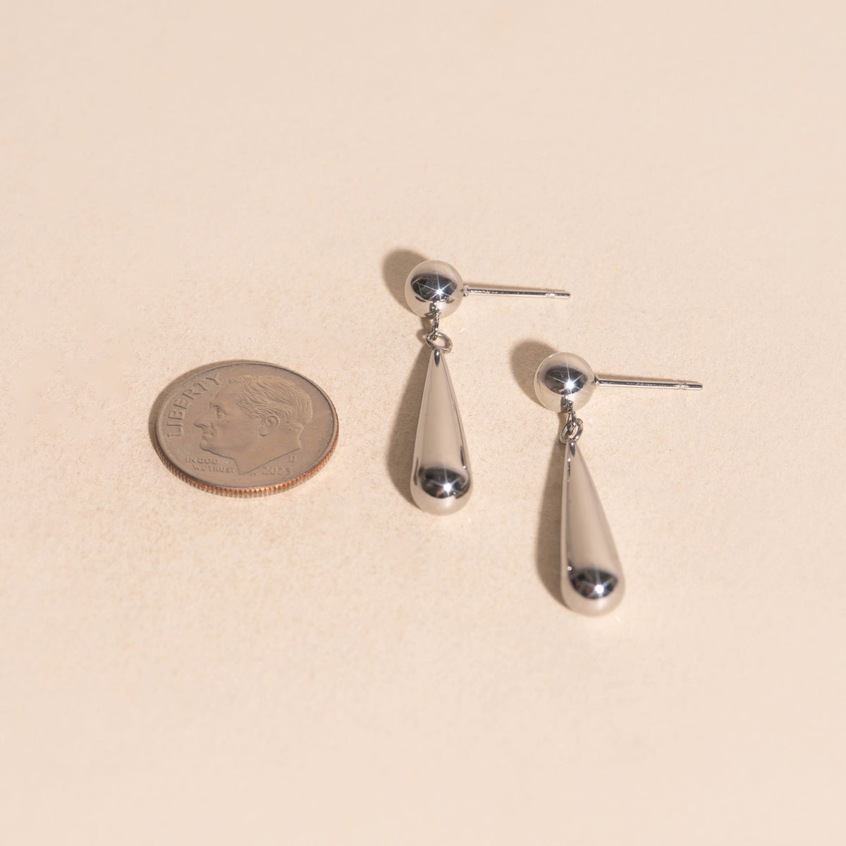 Jumbo Teardrop Stud Earrings
