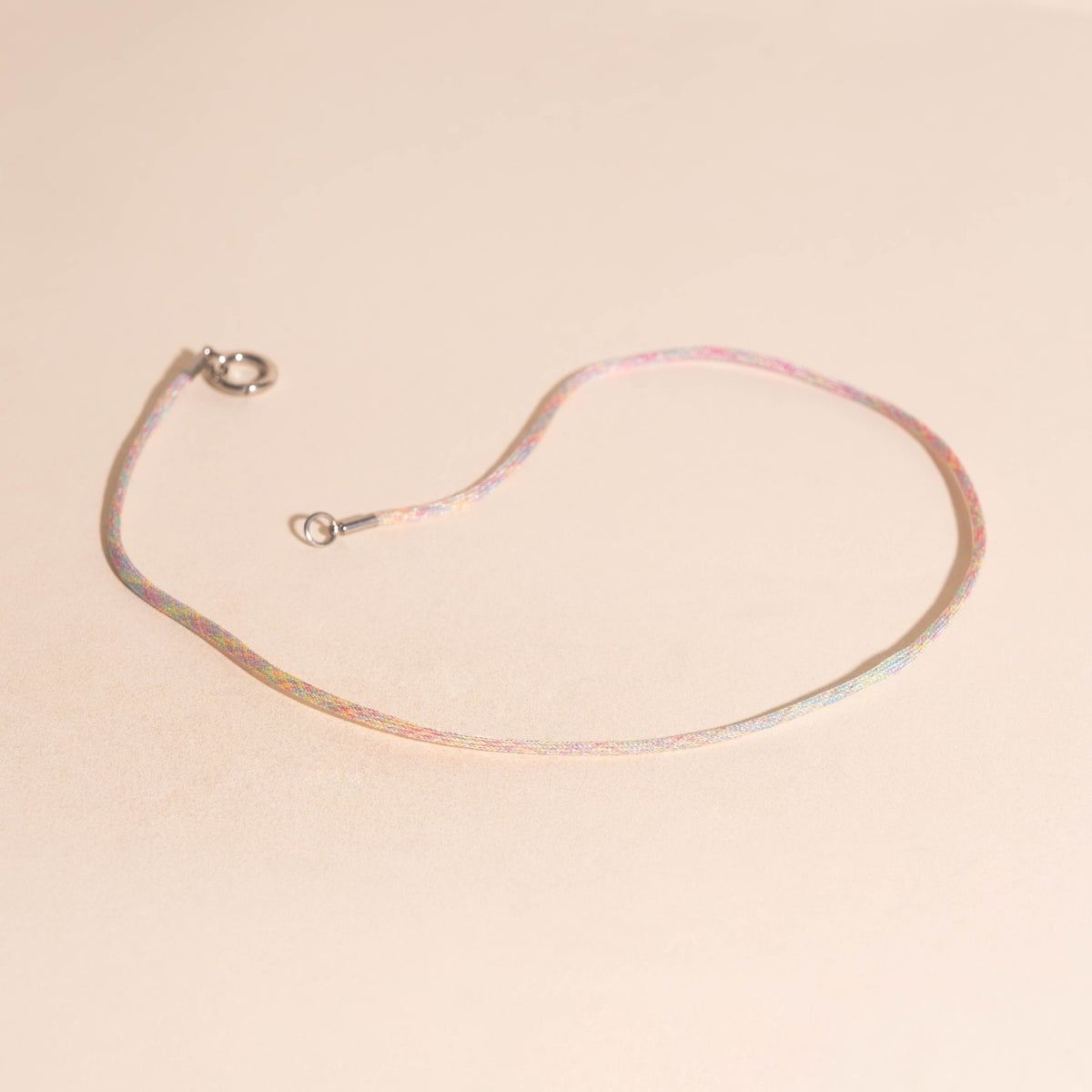 Neon Rainbow Cord Necklace (18")