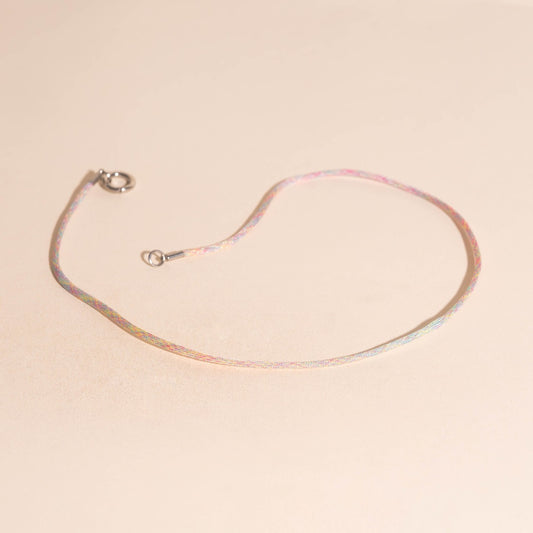Neon Rainbow Cord Necklace (18")