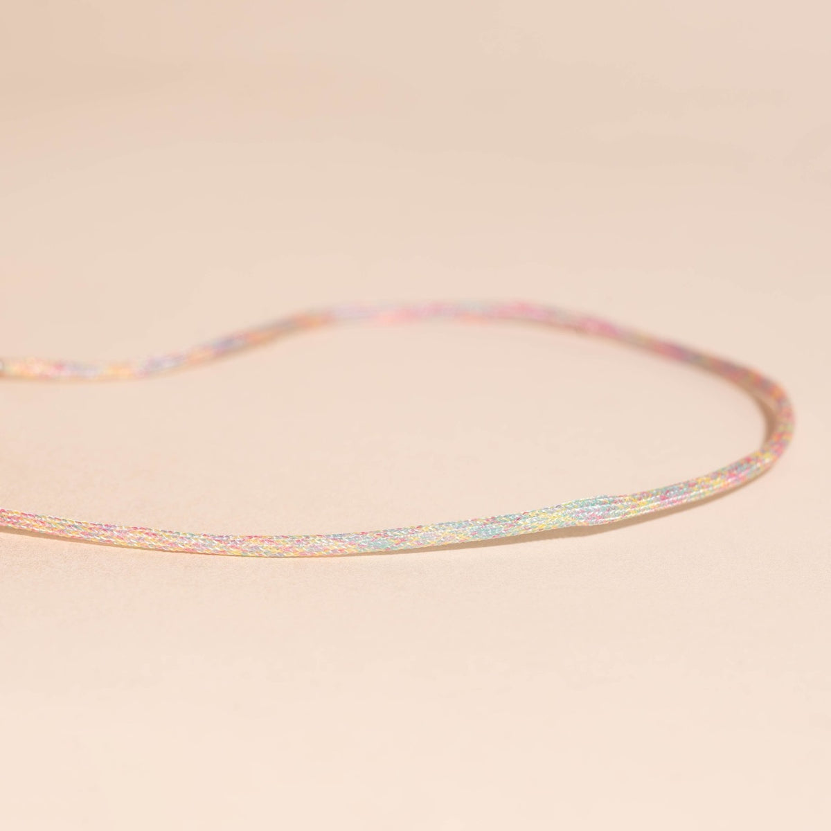 Neon Rainbow Cord Necklace (18")