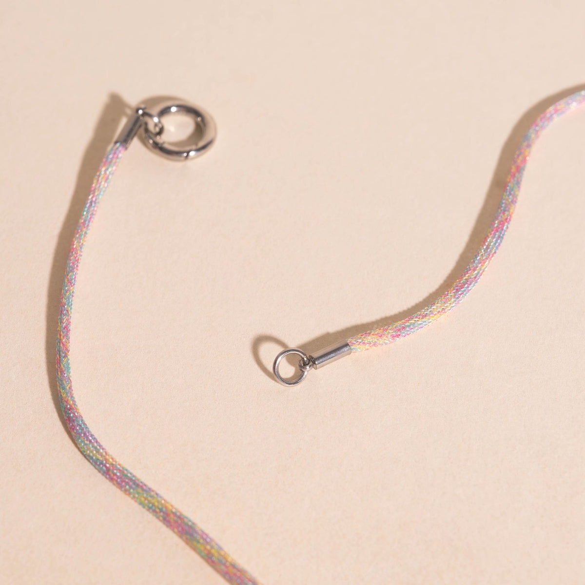 Neon Rainbow Cord Necklace (18")