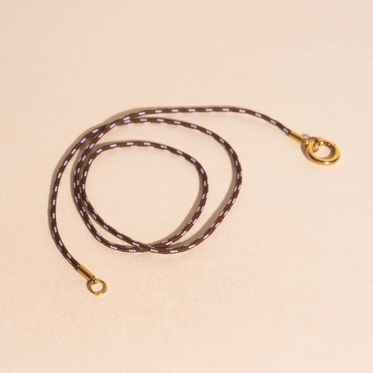 Brown Cord Necklace (20")