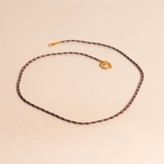 Brown Cord Necklace (20")