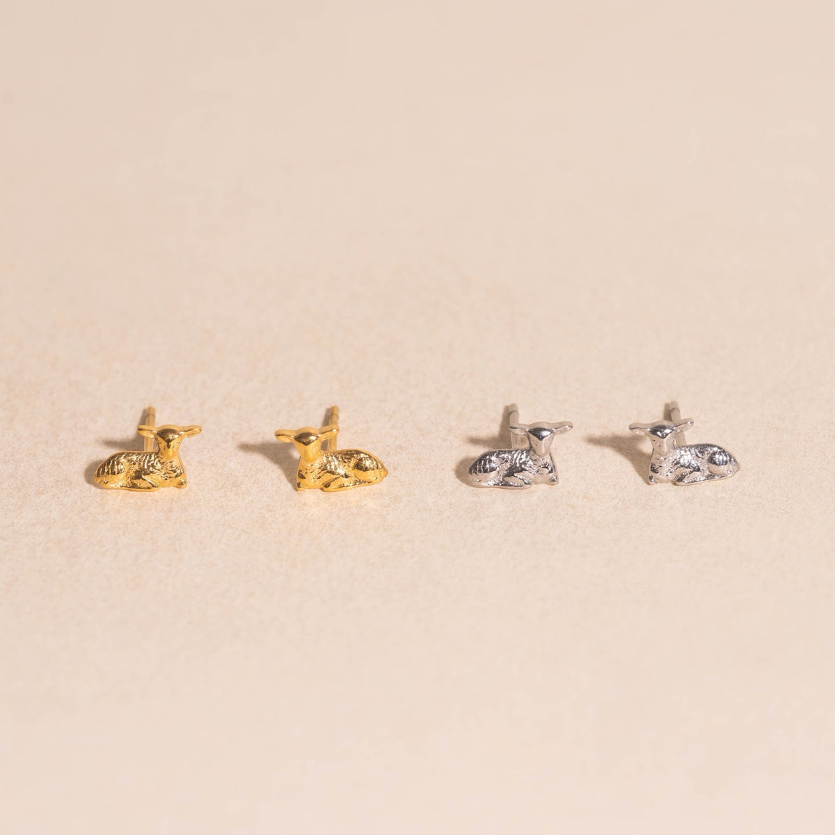 Lamb Mini Stud Earrings