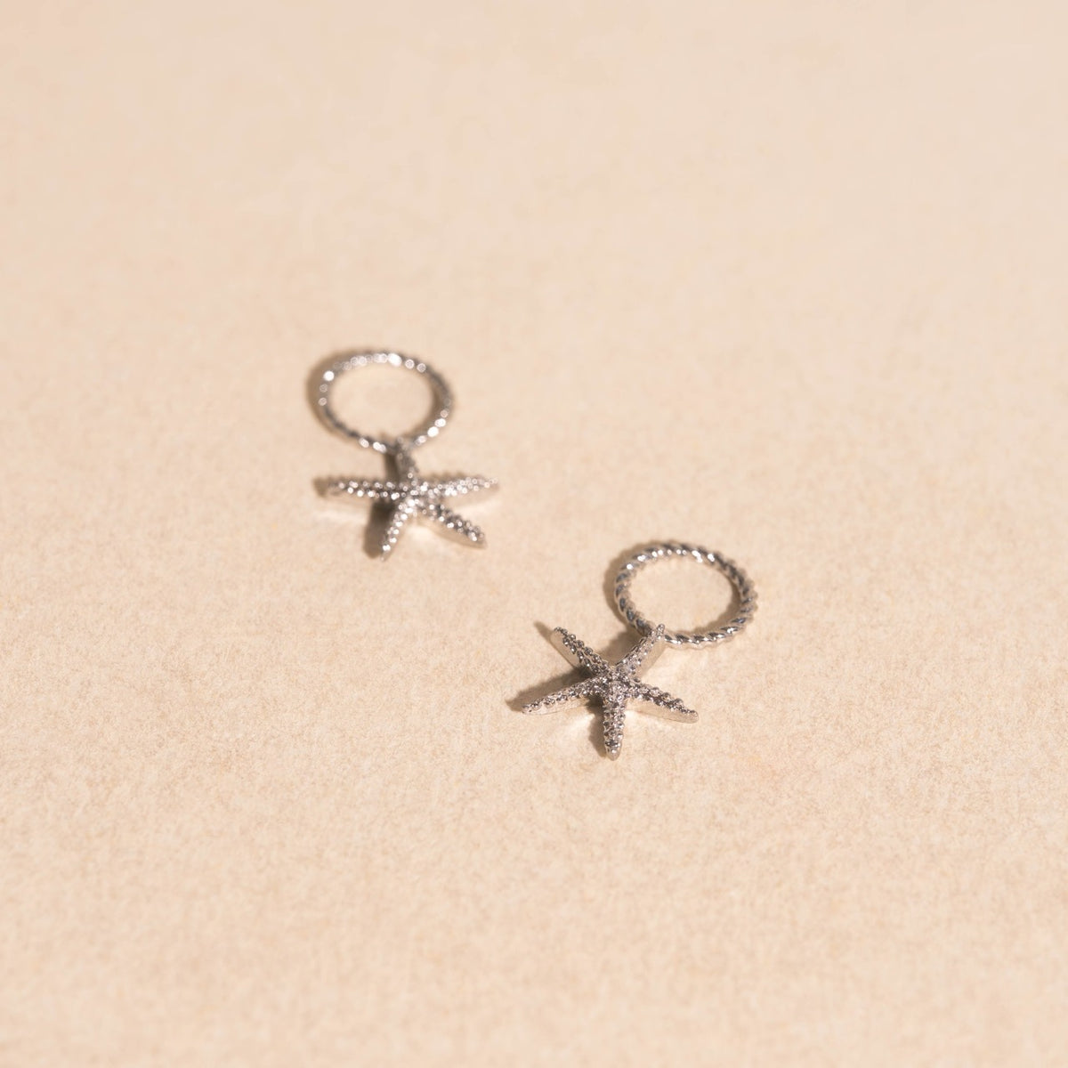 Starfish Huggie Hoop Charms