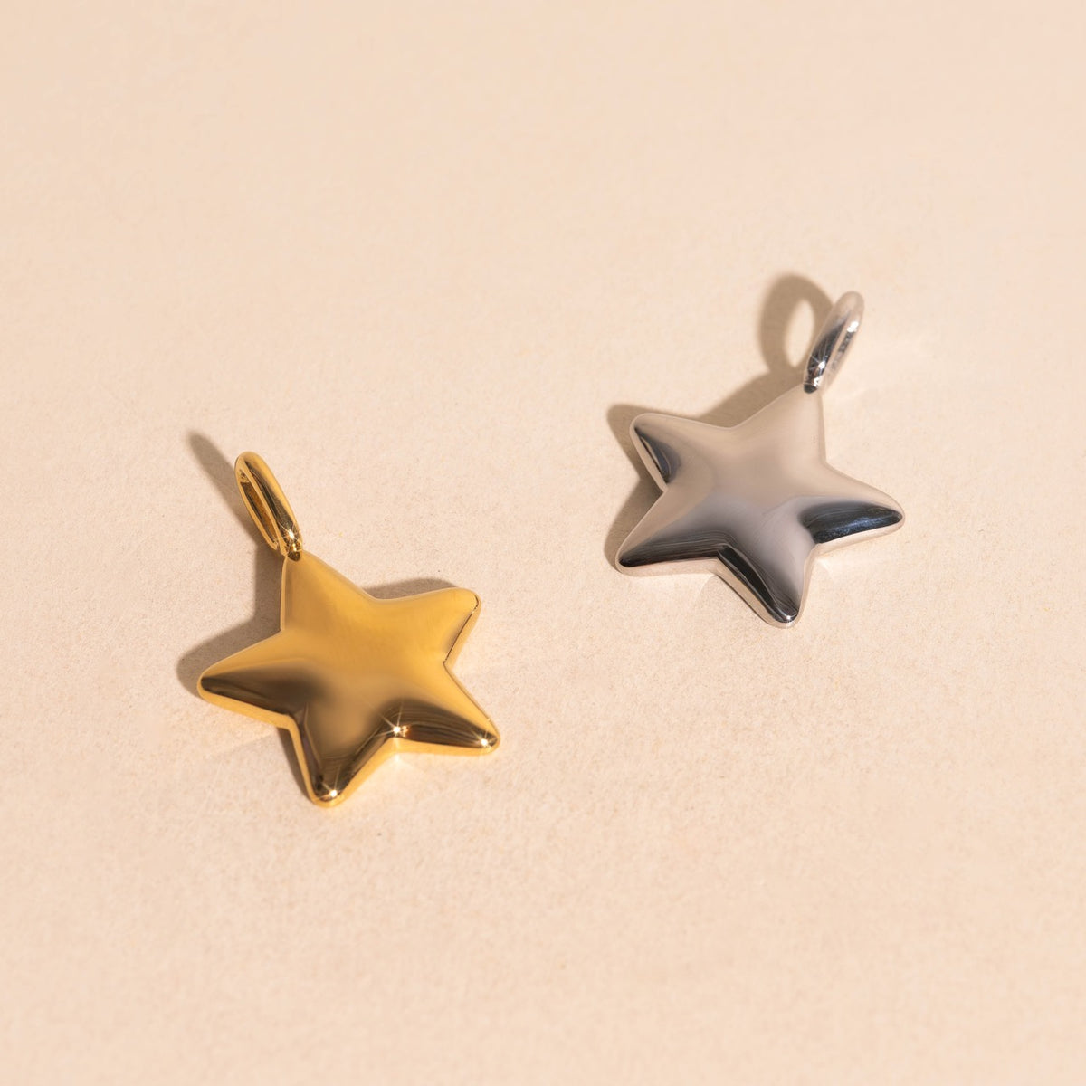 Puffy Star Necklace Charm