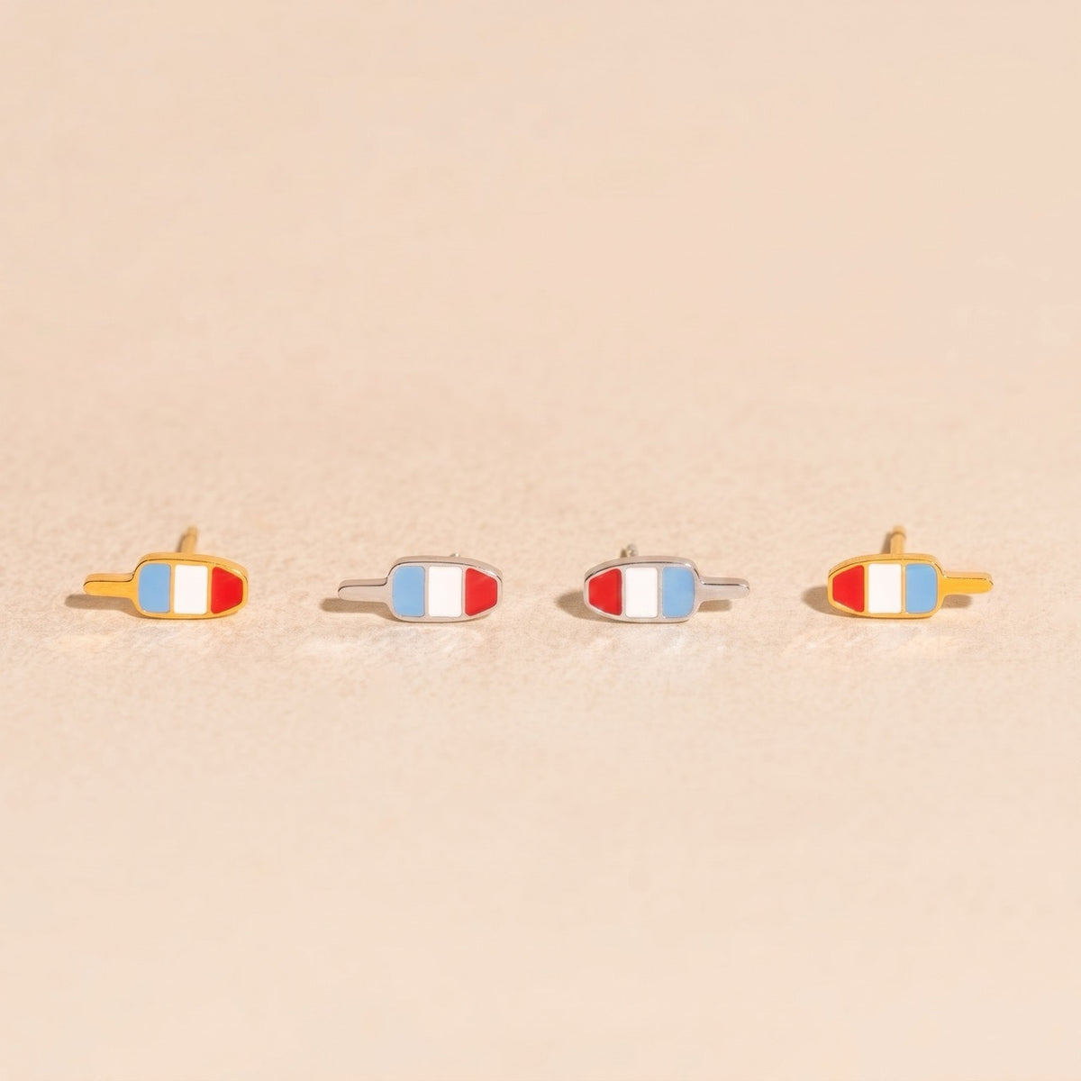 Firecracker Popsicle Stud Earrings