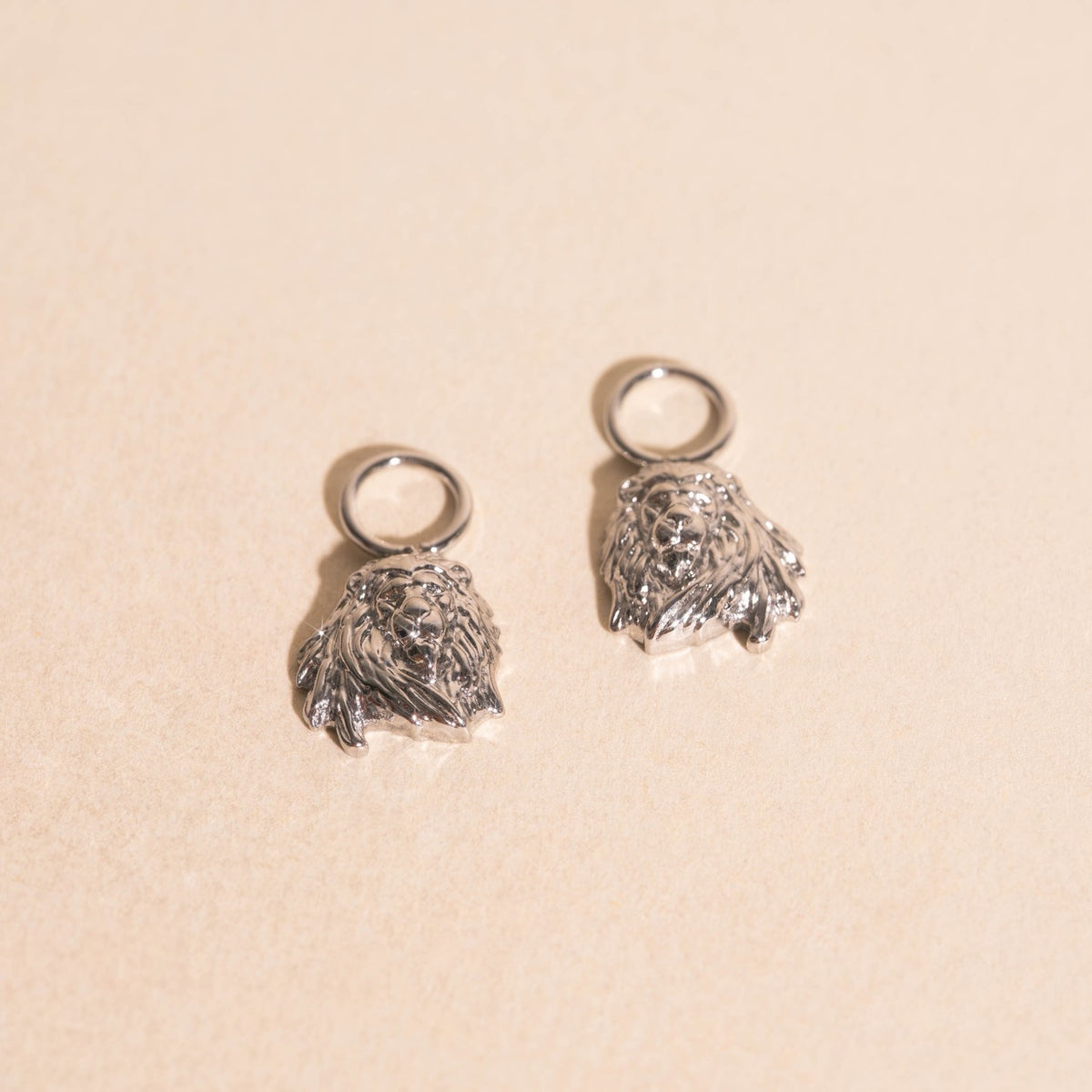 Lion Huggie Hoop Charms