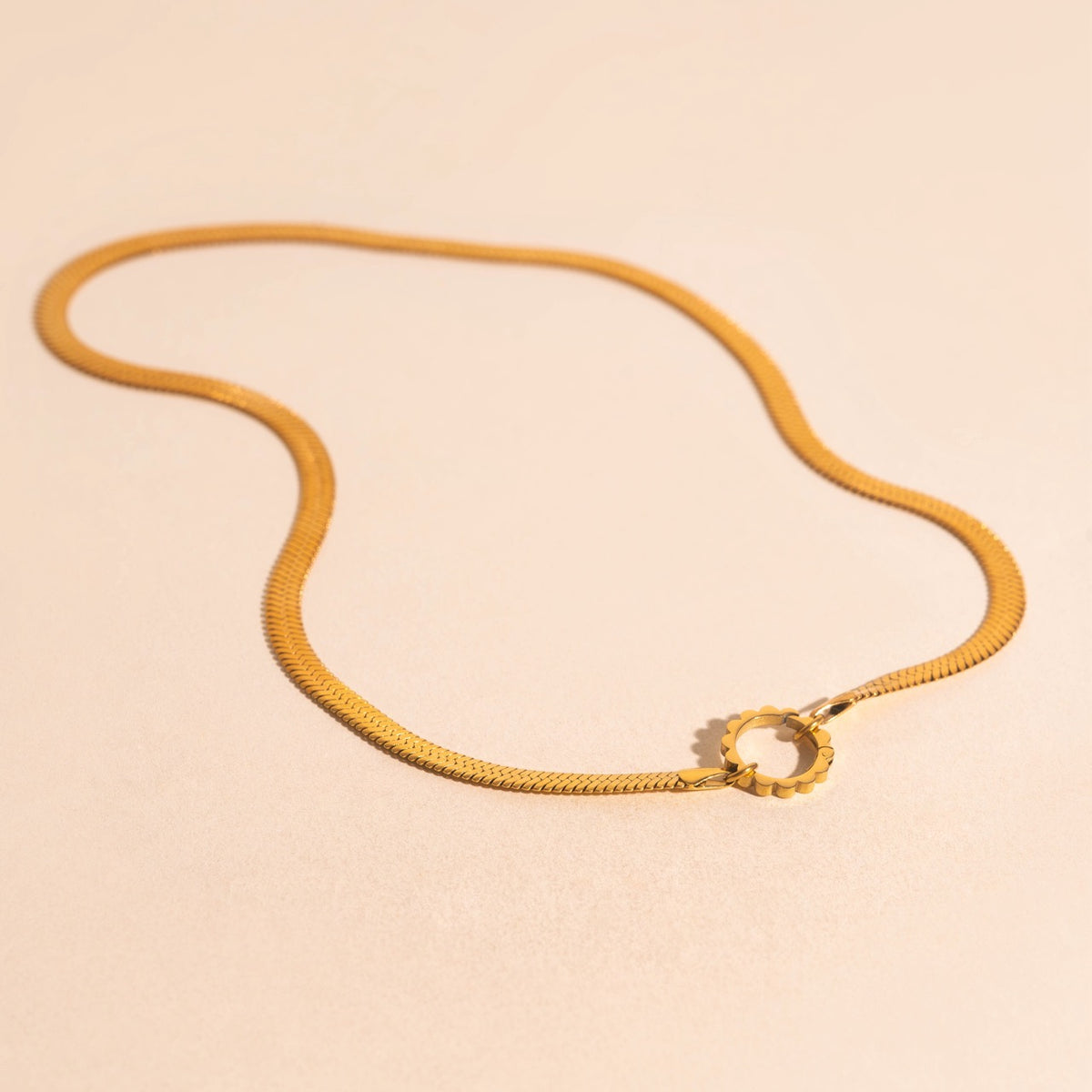 Scalloped Necklace Charm Clasp (11mm)