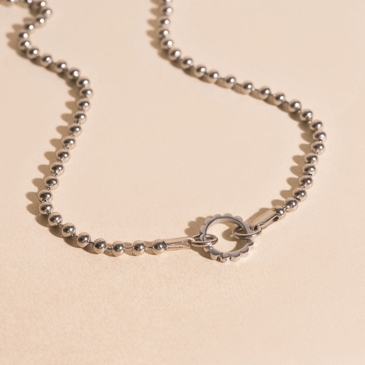 Scalloped Necklace Charm Clasp (11mm)