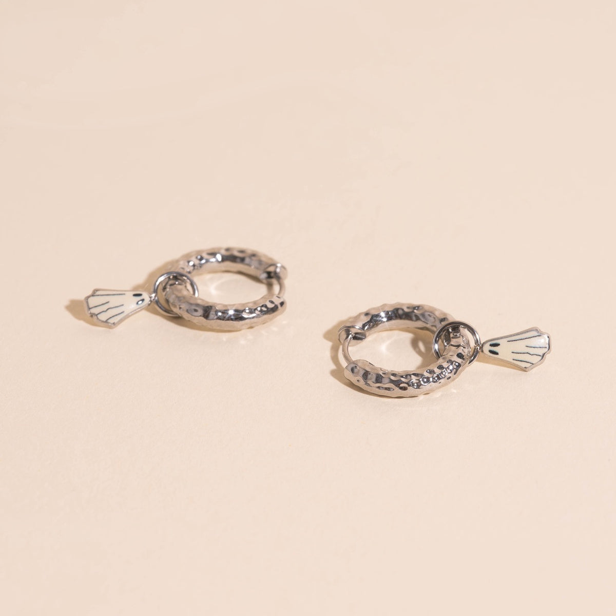 Ghost Chunky Huggie Hoop Charms