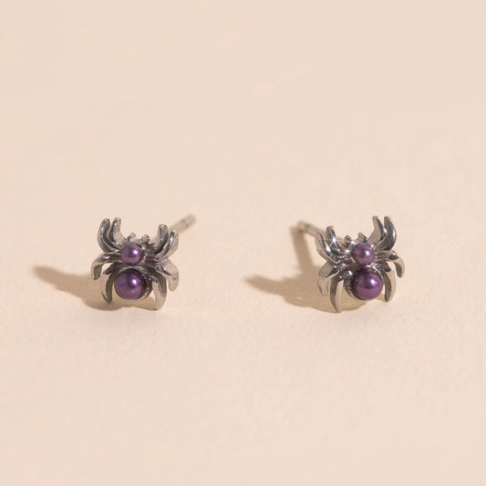 Spider Pearls Mini Stud Earrings